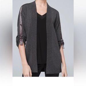 WHBM Size S Sweater in Heather Asphalt.